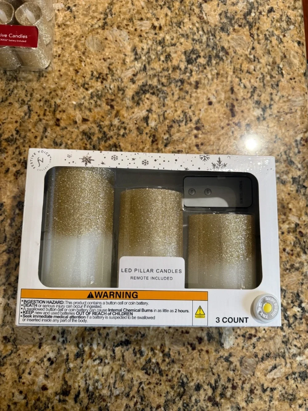 LED Pilar Candles (2 boxes) + LED Votive Candles (9 pk)